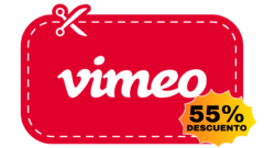 cupón descuento vimeo 55% descuento