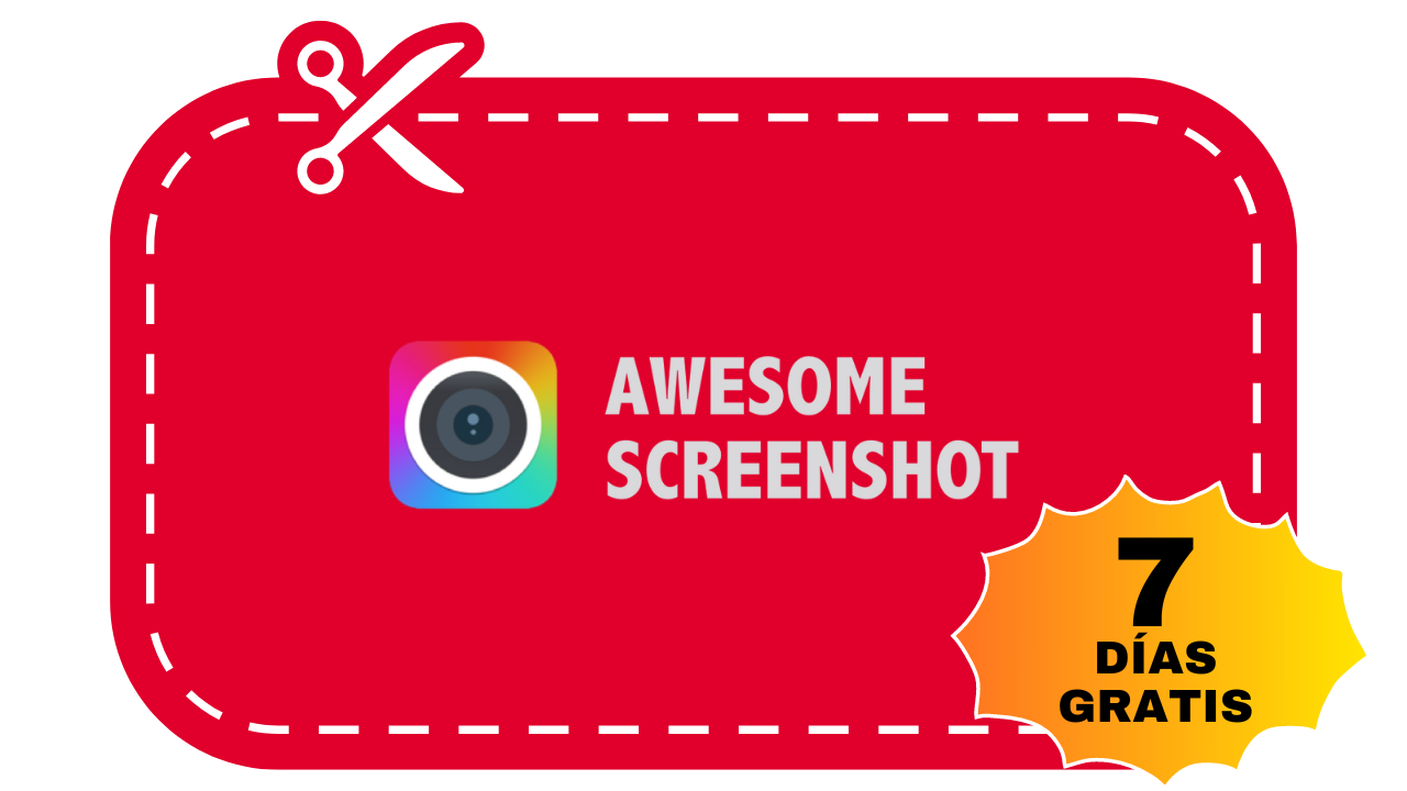 cupón descuento awesome screenshot 7 días gratis