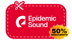 cupón descuento epidemic sound 50% Descuento