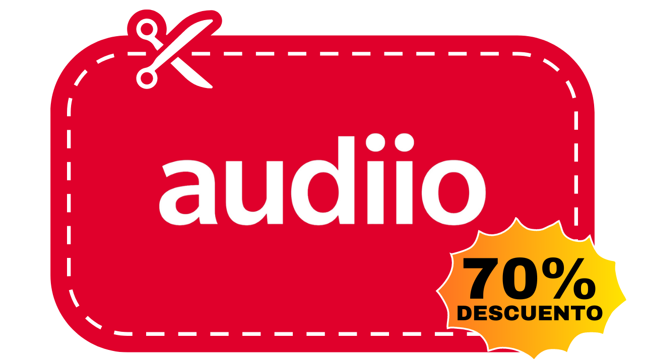 cupón descuento audiio 70% descuento