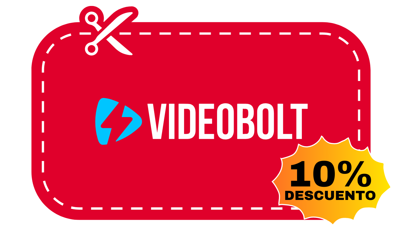 cupón descuento videobolt 10% descuento