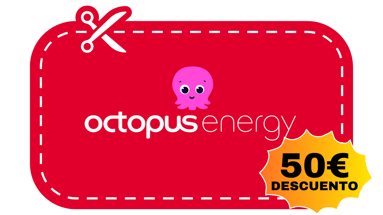 cupón descuento octopus energy 50€ descuento