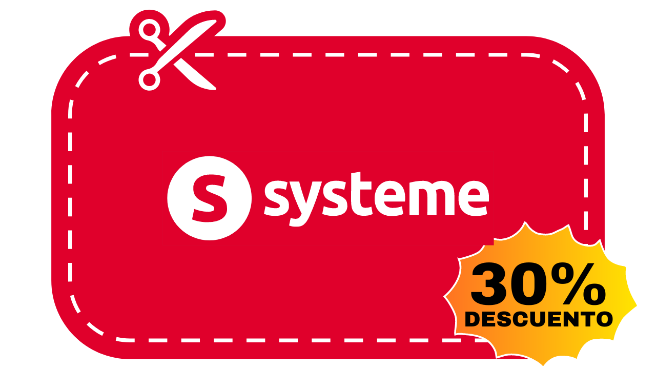 cupón descuento systeme 30% descuento