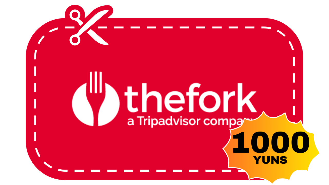 cupón descuento the fork 1000 yuns